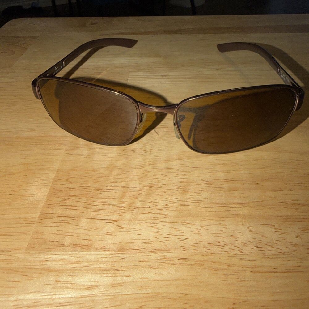 Ray-Ban RB3413 014/51 Sunglasses Eyeglasses Brown Metal FRAMES ONLY 59-18 Italy